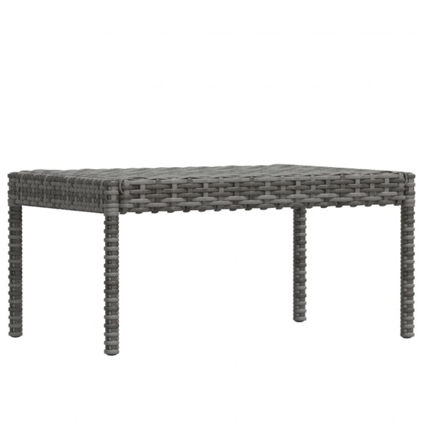 Set de muebles de jardín 6 pzas y cojines ratán sintético gris M 5