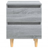 Mesitas de noche 2 uds patas de madera gris Sonoma 40x35x50 cm 5