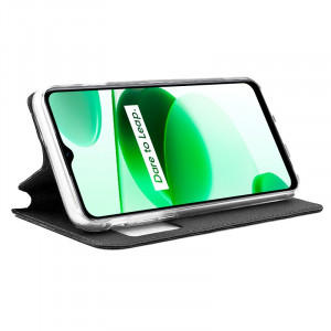 Funda COOL Flip Cover para Realme C35 / Narzo 50A Prime Liso Negro H
