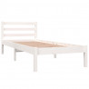 Estructura de cama madera maciza de pino blanco 75x190 cm 2