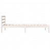 Estructura de cama madera maciza de pino blanco 75x190 cm 5