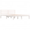 Estructura de cama madera maciza pino blanco 120x190 cm 2