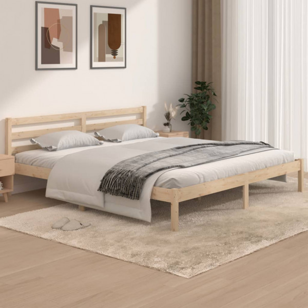 Estrutura de cama super king 180x200 cm pinho maciço M 3
