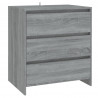 Aparador de 3 piezas madera manufacturada gris Sonoma 5
