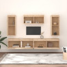 Muebles para TV 5 piezas madera maciza de pino 3