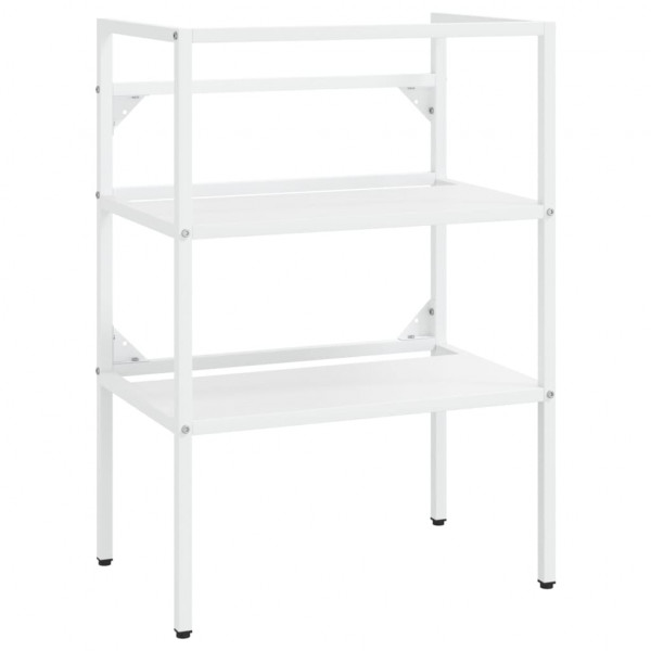 Estructura de baño con lavabo incorporado hierro blanco M 3