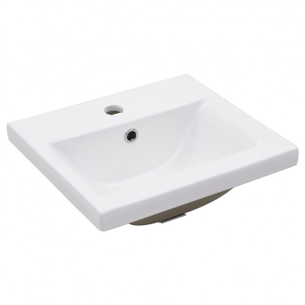 Estructura de baño con lavabo incorporado hierro blanco M 5