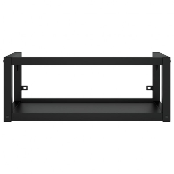 Estructura de baño con lavabo incorporado hierro negro M 4