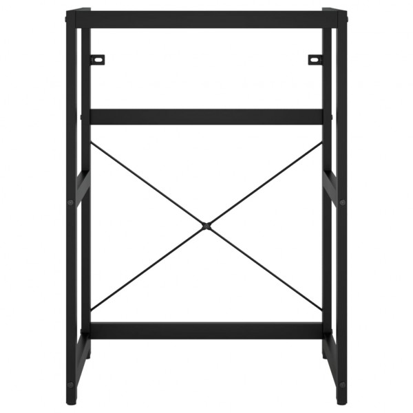 Estructura de baño con lavabo incorporado hierro negro M 4