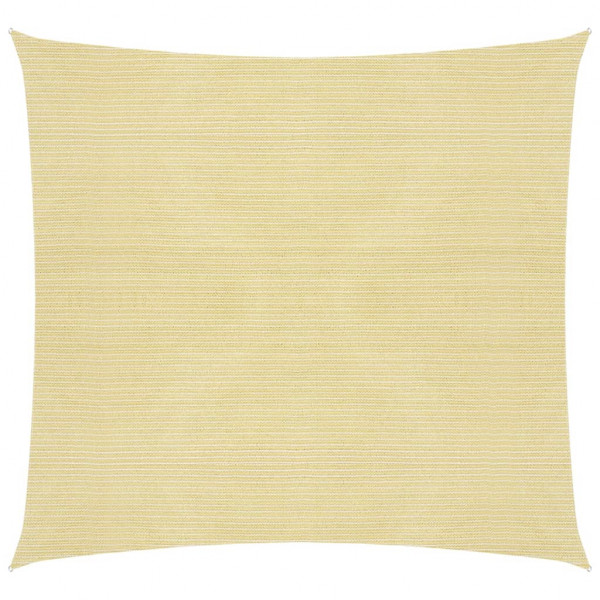 Toldo de vela HDPE beige 160 g/m² 3x3 m D