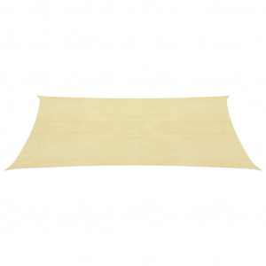 Toldo de vela HDPE beige 160 g/m² 3x3 m H