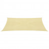 Toldo de vela HDPE beige 160 g/m² 4x4 m 2