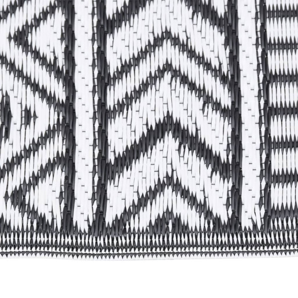 Alfombra de exterior PP negra 160x230 cm M 3