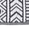 Alfombra de exterior PP negra 160x230 cm 3