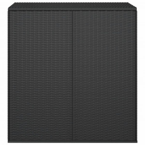 Caixa para almofadões de jardim 100x49x103.5 cm vime PE preto H