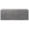 Caixa p/ almofadões de jardim 291x100.5x104 cm vime PE cinzento 2