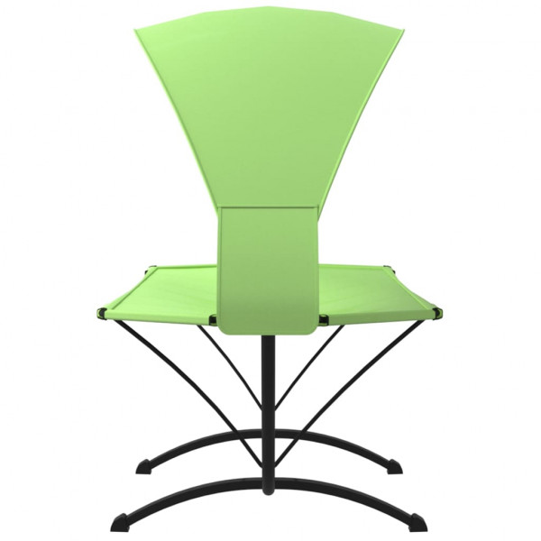 Espreguiçadeira exterior c/ toldo aço e tecido oxford verde M 4