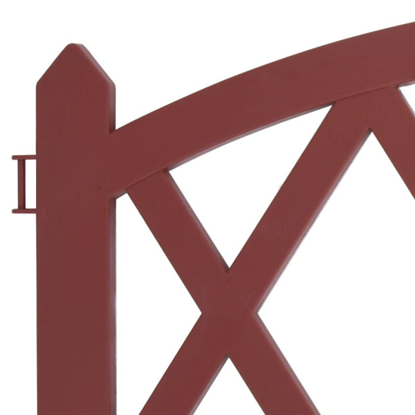 Borduras de jardín 17 unidades PP rojo 10 m M 5