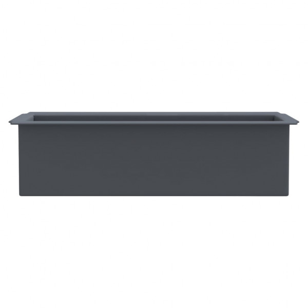 Jardineras para europalés 12 uds PP gris 36x13.5x9.5 cm M 4