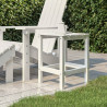 Mesa de jardim Adirondack 38x38x46 cm PEAD branco 1
