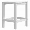Mesa de jardim Adirondack 38x38x46 cm PEAD branco 2
