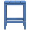 Mesa de jardín Adirondack HDPE azul agua 38x38x46 cm 5