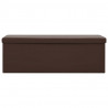 Banco con almacenaje plegable marrón PVC 3