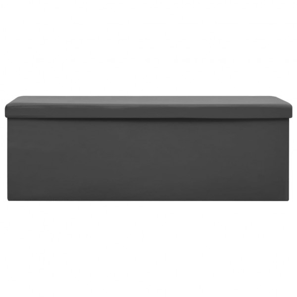 Banco con almacenaje plegable gris PVC M 3