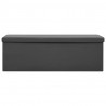 Banco con almacenaje plegable gris PVC 3
