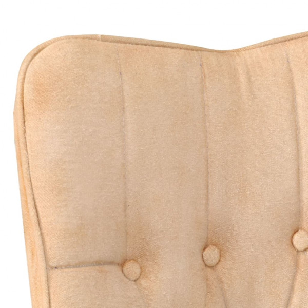 Poltrona de apoio lona cor creme M 5