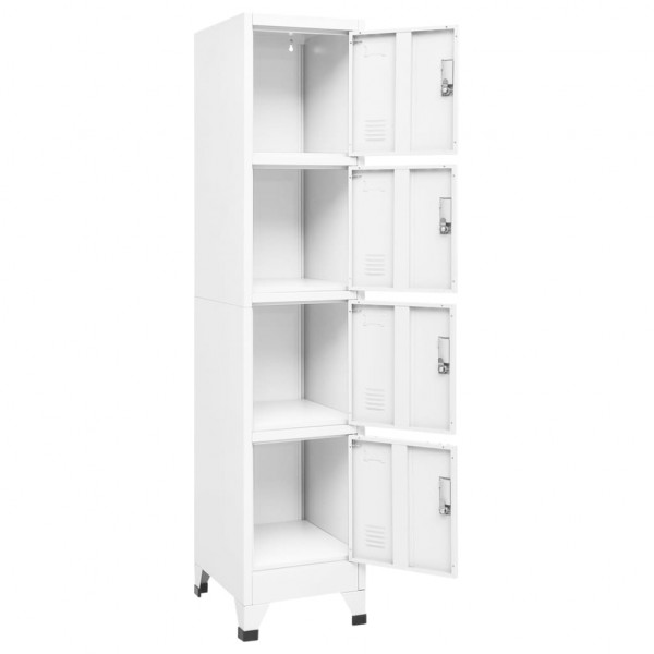 Taquilla de acero blanco 38x45x180 cm M 5