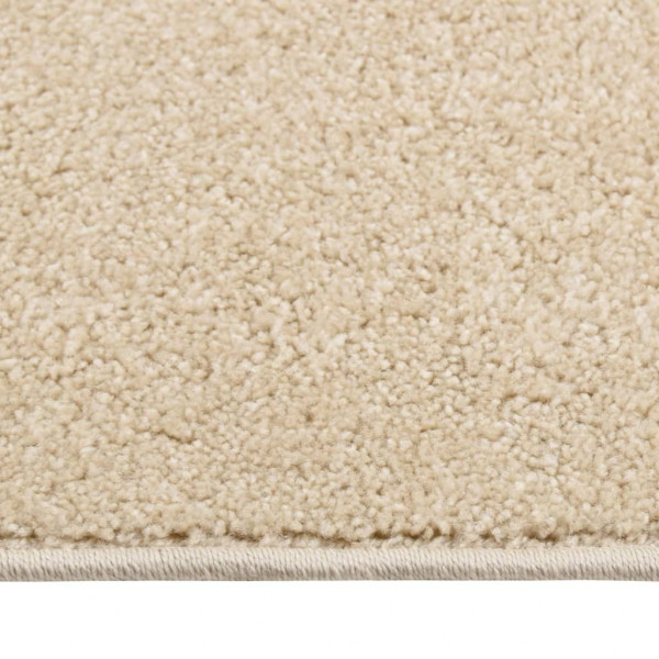 Alfombra de pelo corto beige 160x230 cm M 3