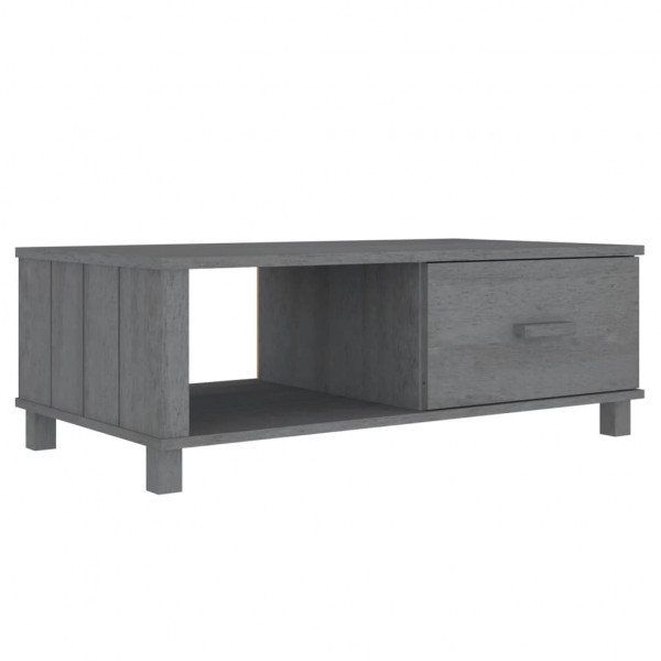 Mesa de centro HAMAR 100x55x35 cm pinho maciço cinza-escuro M 2