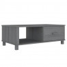 Mesa de centro HAMAR 100x55x35 cm pinho maciço cinza-escuro 2