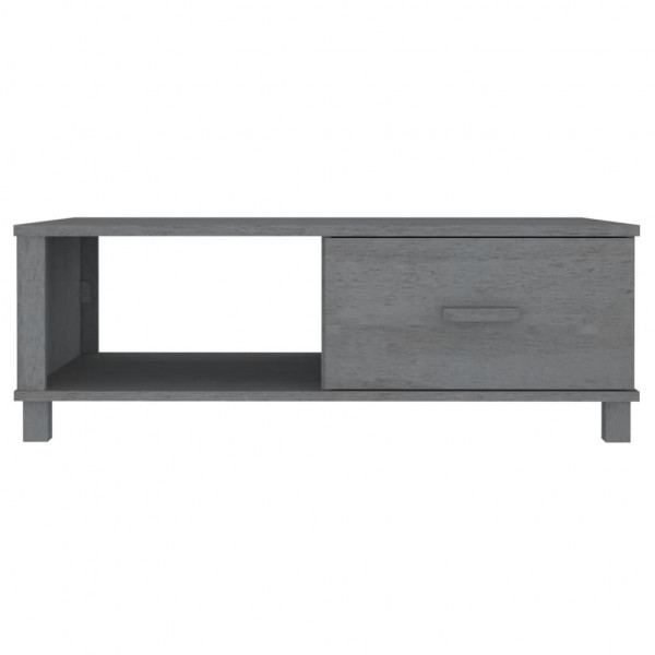 Mesa de centro HAMAR madera maciza pino gris oscuro 100x55x35cm M 5