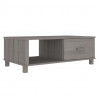 Mesa de centro HAMAR 100x55x35 cm pinho maciço cinza-claro 2