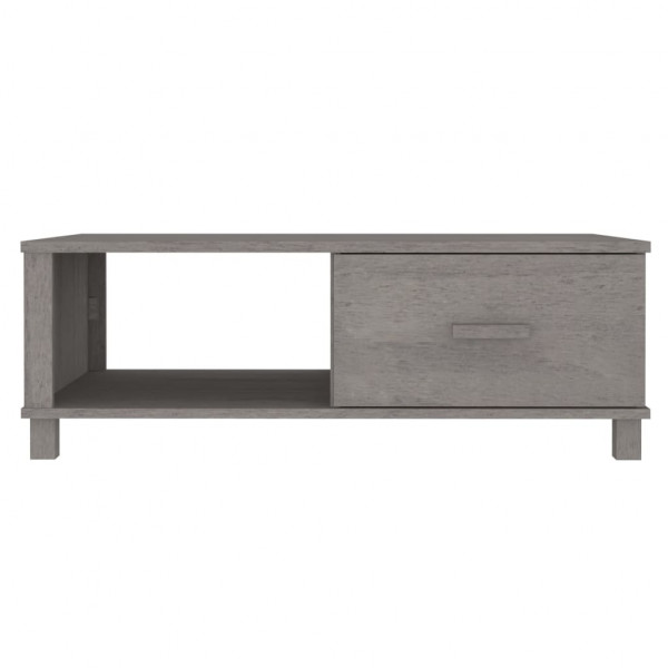 Mesa de centro HAMAR 100x55x35 cm pinho maciço cinza-claro M 5