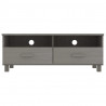 Mueble de TV HAMAR madera maciza pino gris claro 106x40x40 cm 3
