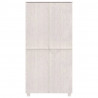 Armario HAMAR madera maciza de pino blanco 89x50x180 cm 5