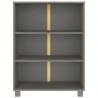 Estante HAMAR 85x35x112 cm pinho maciço cinza-claro 5