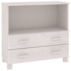 Aparador HAMAR madera maciza de pino blanca 85x35x80 cm H