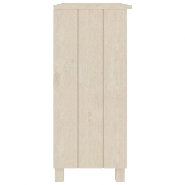 Aparador HAMAR madera de pino maciza marrón miel 85x35x80 cm M 5
