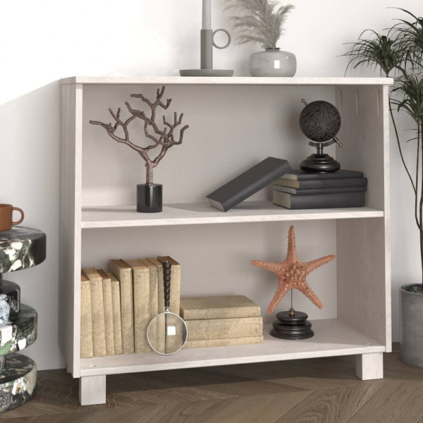 Aparador HAMAR madera maciza de pino blanca 85x35x80 cm D