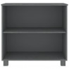 Aparador HAMAR madera maciza pino gris oscuro 85x35x80 cm 3