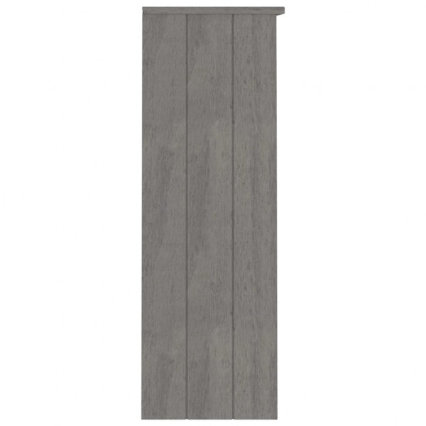 Aparador superior HAMAR pino macizo gris claro 85x35x100 cm M 4