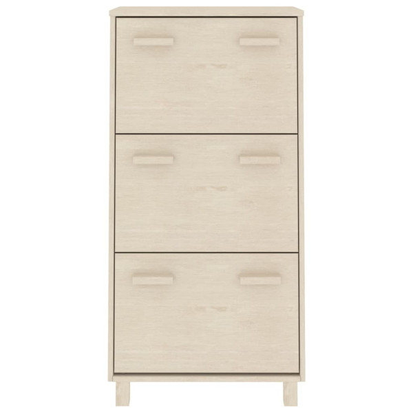 Zapatero HAMAR madera pino maciza marrón miel 59.5x35x117 cm M 5