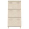 Sapateira HAMAR 59.5x35x117 cm pinho maciço castanho-mel 5