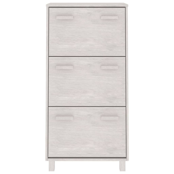 Sapateira HAMAR 59.5x35x117 cm pinho maciço branco M 3