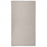 Alfombra de exterior de tejido plano gris taupe 80x150 cm 1