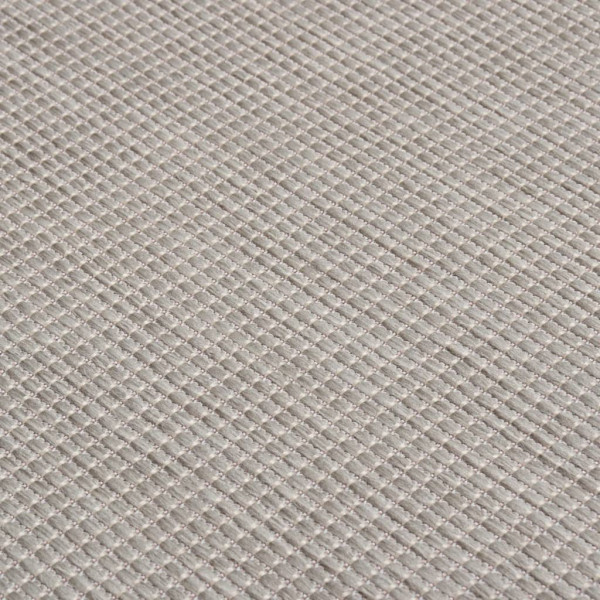 Alfombra de exterior de tejido plano gris taupe 140x200 cm M 5